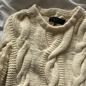 Like New rag & bone ivory cable knit sweater XS